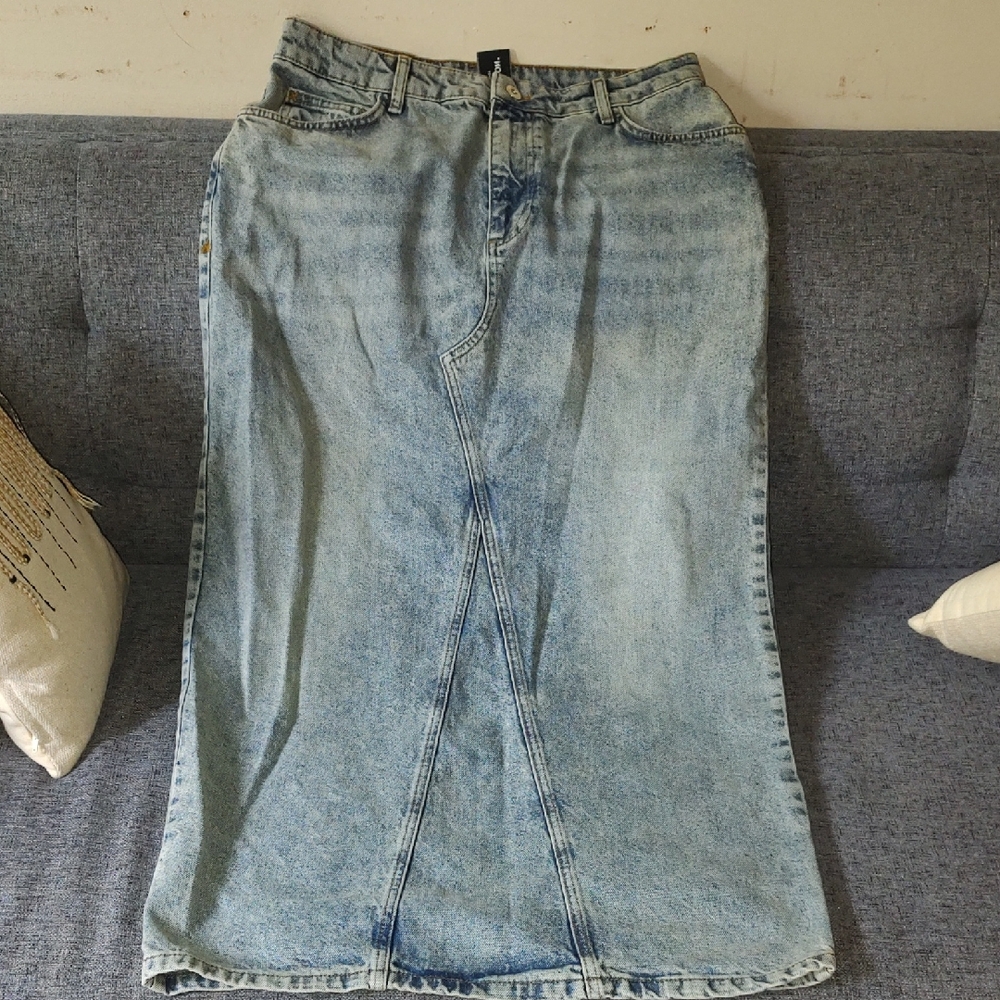 Denim Maxi Skirt